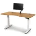 Copeland Furniture Invigo Ergonomic Sit-Stand Desk with Monitor Arm - 2672-RRC-EE-77-W-G-M-P-N-N-N