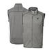 Men's Cutter & Buck Heather Gray Fanatics Corporate Mainsail Sweater Knit Fleece Full-Zip Vest