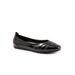 Women's Safi Ballerina Flat by SoftWalk in Black Patent (Size 8 1/2 M)