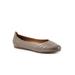 Extra Wide Width Women's Safi Ballerina Flat by SoftWalk in Sage (Size 8 WW)