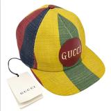 Gucci Accessories | Gucci Multicolor Baiadera Stripes Logo Canvas Baseball Cap | Color: Red/Yellow | Size: S : 57 Cm / Adjustable