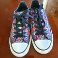 Converse Shoes | Converse All Star Low Tops Satin Multicolor Swirls Size 6.5 Women's | Color: Blue/Pink | Size: 6.5