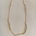 Kate Spade Jewelry | Kate Spade White Gold Link Necklace | Color: Gold/White | Size: Os