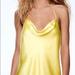 Zara Dresses | Brand New Zara Mini Dress. Silky Bright Yellow Never Worn | Color: Yellow | Size: L