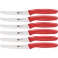 Besteck-Set ZWILLING "Twin Grip" Essbesteck-Sets Gr. 6 tlg., rot Besteckgarnituren