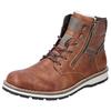 Winterboots RIEKER, Herren, Gr. 47, braun, Nubuklederimitat, sportlich, Schuhe, mit komfortabler Rieker TEX-Ausstattung, Freizeitschuh, Schnürschuh