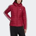 Outdoorjacke ADIDAS ORIGINALS "HOODED PREMIUM SLIM" Gr. 32, rot (legbur) Damen Jacken Outdoorjacken