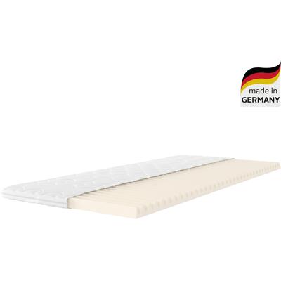 Topper MY HOME "Sandy, Topper 90x200 cm,180x200 cm, über 900 4,5 Sterne Bewertungen" Gr. 2, weiß, B:80cm H:7cm L:200cm, Komfortschaum, Topper, Matratze, Boxspringbett, Allergiker geeignet (Hausstauballergiker) Image