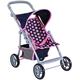 Puppenbuggy KNORRTOYS "Liba - Pink Hearts" Puppenwagen pink (pink hearts) Kinder Puppenwagen -trage