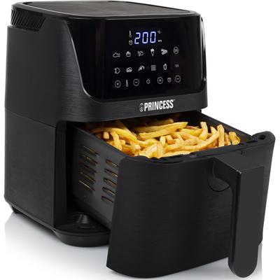 PRINCESS Heissluftfritteuse "182024", schwarz (mattschwarz), B:32,3cm H:23,9cm T:29,8cm, Fritteusen, Heißluftfritteuse XL - 3,5 L - Digitaler Touchscreen