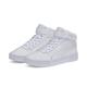 Sneaker PUMA "Carina 2.0 Mid Sneakers Damen" Gr. 38, grau (white silver gray) Schuhe Schnürstiefeletten