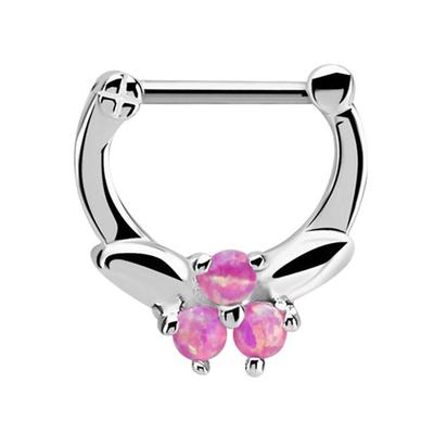 Nasenpiercing ADELIA´S "Piercing Nasenpiercing", Damen, pink, Silber 925 (Sterlingsilber), modisch, Piercings, mit 316l Stahlstab als Verschluss Clicker