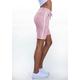 Shorts LASCANA Gr. 40, N-Gr, rosa (altrosa) Damen Hosen Homewear Hose mit Seitenstreifen