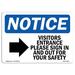 SignMission Visitor Entrance Please Sign in Sign Plastic in Black/Blue/White | 12 H x 18 W x 0.1 D in | Wayfair OS-NS-A-1218-L-16832
