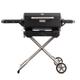 Masterbuilt Portable Charcoal Grill w/ Cart Porcelain-Coated Grates/Steel in Black/Gray | 36.1 H x 44.5 W x 16.1 D in | Wayfair MB20040722