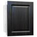 Ebern Designs Adajah Recessed Frameless Single Door Medicine Cabinet w/ 2 Shelves Wood in Black | 22 H x 16 W x 4.125 D in | Wayfair