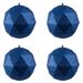 The Holiday Aisle® Holiday Décor Geometric Ball Ornament Plastic in Indigo | 6" H x 6" W x 6" D | Wayfair 67FFE876066D4607877D55345ED91713