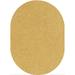 White 108 x 72 x 0.5 in Area Rug - Ebern Designs Round Xarianna Solid Color Power Loomed Area Rug in Beige | 108 H x 72 W x 0.5 D in | Wayfair