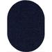 White 60 x 36 x 0.5 in Area Rug - Ebern Designs Square Voja Solid Color Power Loomed Area Rug in Navy | 60 H x 36 W x 0.5 D in | Wayfair