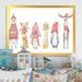 The Holiday Aisle® Cute Christmas Animals Polar Bear - Floater Frame Print on Canvas Canvas, Cotton in White | 24 H x 36 W x 1 D in | Wayfair
