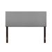 Glory Furniture Queen Upholstered Panel Headboard Upholstered, Leather in Gray | 53 H x 41 W x 3 D in | Wayfair G0114-QHB