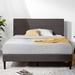 Latitude Run® Modern Platform Bed Upholstered/Metal/Polyester in Gray | 37.7 H x 57 W x 78.5 D in | Wayfair 069B78A73EAC43CA842A5A723D00EB48