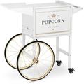 Chariot Pour Machine à Pop Corn Professionnelle Chariot Popcorn Acier Blanc & Or