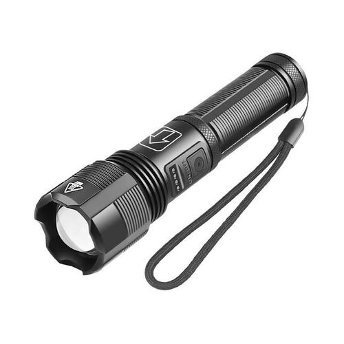 Litzee - Taschenlampe LED Aufladbar USB Extrem Hell 5000 Lumen Taschenlampen Klein, XHP50 Taktische