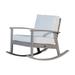 DTY Outdoor Living Longs Peak Eucalyptus Rocking Chair with Cushions