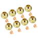 Pull Cord End Cord Metal Bead Lamp Zipper Round Ball Pull End Gold Tone, 8pcs - Gold Tone