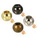 Pull Cord End Cord Metal Bead Lamp Zipper Round Ball Pull End 4 Color, 8pcs - Gold Tone, Silver Tone, Bronze, Black