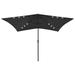 vidaXL Outdoor Umbrella Parasol Sunshade Shelter with LEDs and Steel Pole Sand