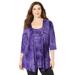 Plus Size Women's Starlight Duet by Catherines in Dark Violet (Size 2X)