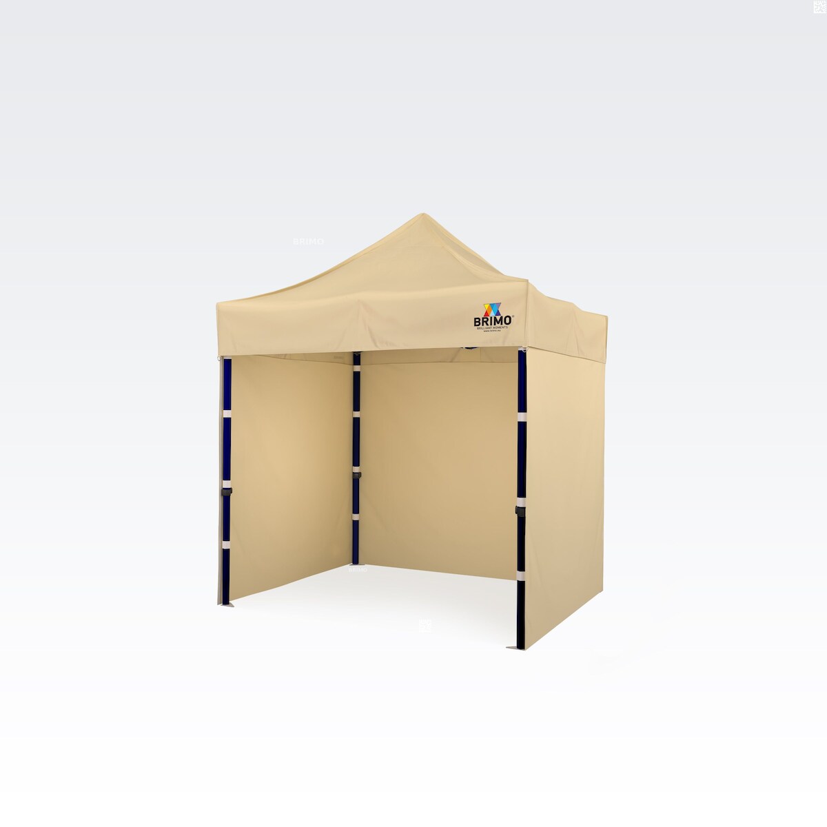 Partyzelte 2x2m - mit 3 Wänden - Beige Image