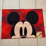 Disney Accents | Disney Mickey Mouse Doormat Rug | Color: Black/Red | Size: 26in X38 In