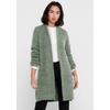 Longstrickjacke ONLY "ONLJADE L/S CARDIGAN KNT NOOS", Damen, Gr. S, grün (colorot granite grün melang), Grobstrick, Obermaterial: 81% Polyacryl, 19% Polyester, meliert, casual, ca. Mitte Oberschenkel, Langarm, Strickjacken