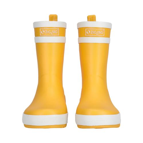 Gummistiefel ZIGZAG Gr. 34, gelb (gelb, weiß) Schuhe Outdoorschuhe aus hochwertigem Naturkautschuk