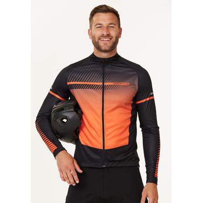 Radtrikot ENDURANCE "Jillard" Gr. XXL, orange (orange, schwarz) Herren Trikots mit reflektierenden Elementen