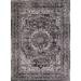 Gray/White 120 x 96 x 0.43 in Area Rug - Concord Global Trading Heriz Anthracite Gray Black Area Rug | 120 H x 96 W x 0.43 D in | Wayfair 28337