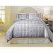 Gracie Oaks Deltaville Checkerboard Grey Duvet Set Flannel/Cotton in Black/White | Twin/Twin XL | Wayfair 6267DC16E5FA47DCAA96828BC5F04540