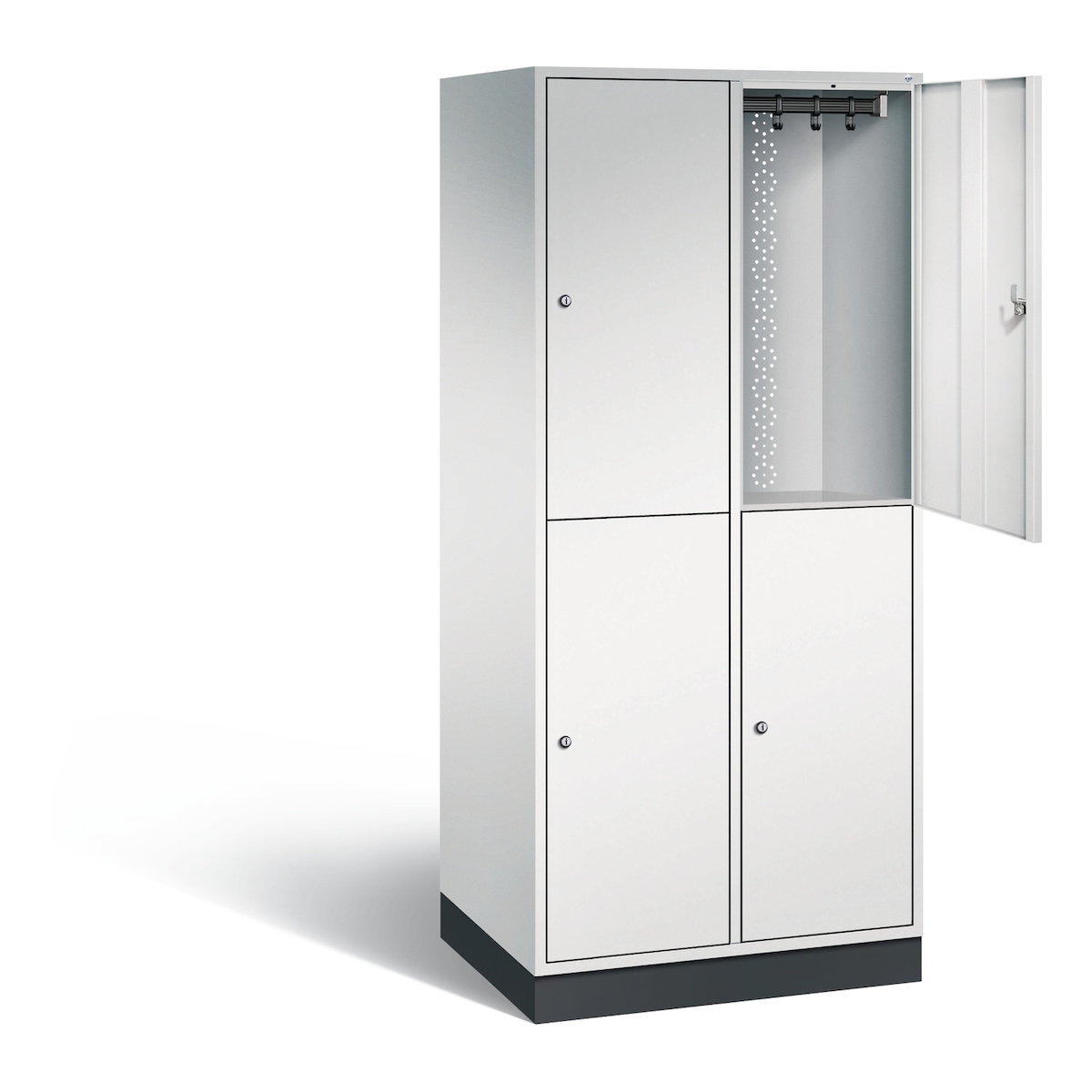 Doppelstöckiger Stahl-Garderobenschrank Intro XL Image