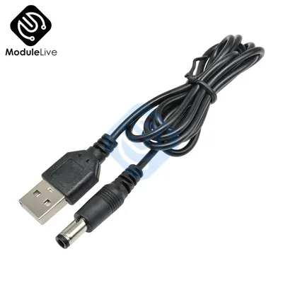 Câble USB 2.0 mâle A vers DC 5.5x2.1mm 5.5x2.1mm 80cm