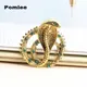 Pomlee – broche Cobra verte en strass unisexe 2 couleurs serpent Animal broche d'hiver bijoux