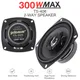 Pièces parleur Coaxial HiFi à 2 voies pour voiture 1 pièce 4 pouces 300W Audio stéréo musique