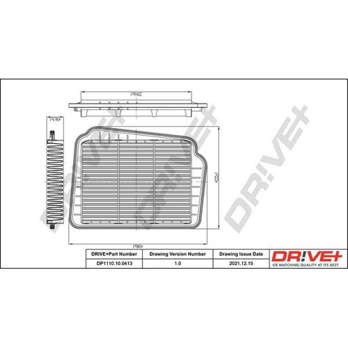 Drive+ Luftfilter für DAEWOO GENERAL MOTORS 6553450 96553450 DP1110.10.0413