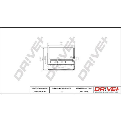 Drive+ Luftfilter 154mm für VAG 4G0133843 DP1110.10.0762