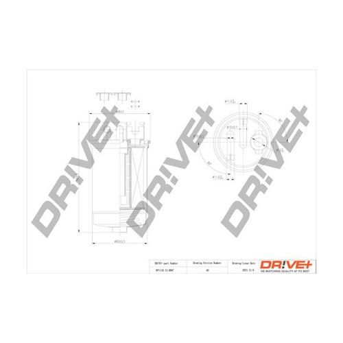 Drive+ Kraftstofffilter 88mm für VAG 8E0127435A 8E0127401 8E0127401D DP1110.13.0067