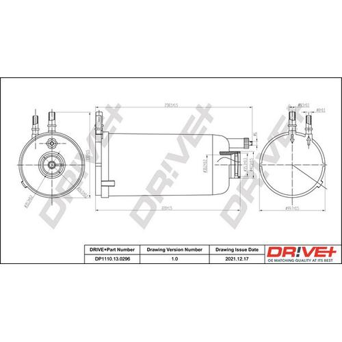 Drive+ Kraftstofffilter 100mm für MITSUBISHI IVECO MK666099 42555920 MK666922 DP1110.13.0296