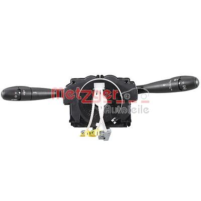 METZGER Lenkstockschalter schwarz für PEUGEOT CITROËN/PEUGEOT CITROËN 6242LP 96787373XT 0916821 Image