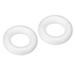 1.8 Inch Foam Wreath Forms Round Craft Rings for DIY Art Crafts Pack of 2 - White